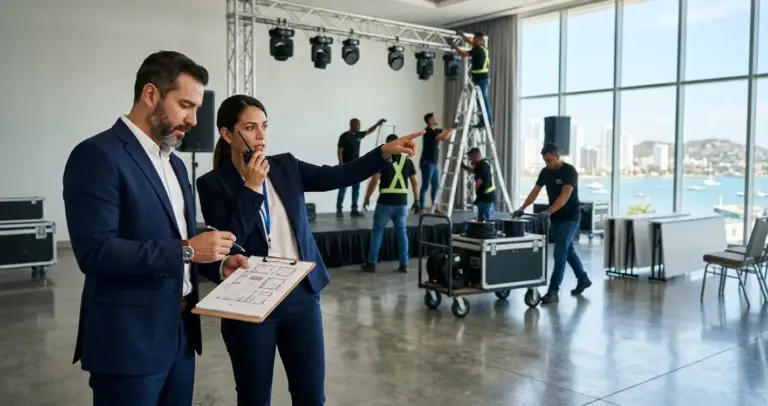 Montaje y desmontaje de eventos: qué incluye y cómo se planea
