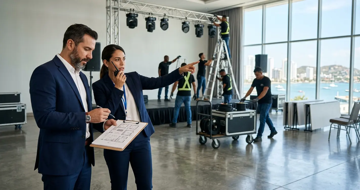 Montaje y desmontaje de eventos: qué incluye y cómo se planea - Dotarium